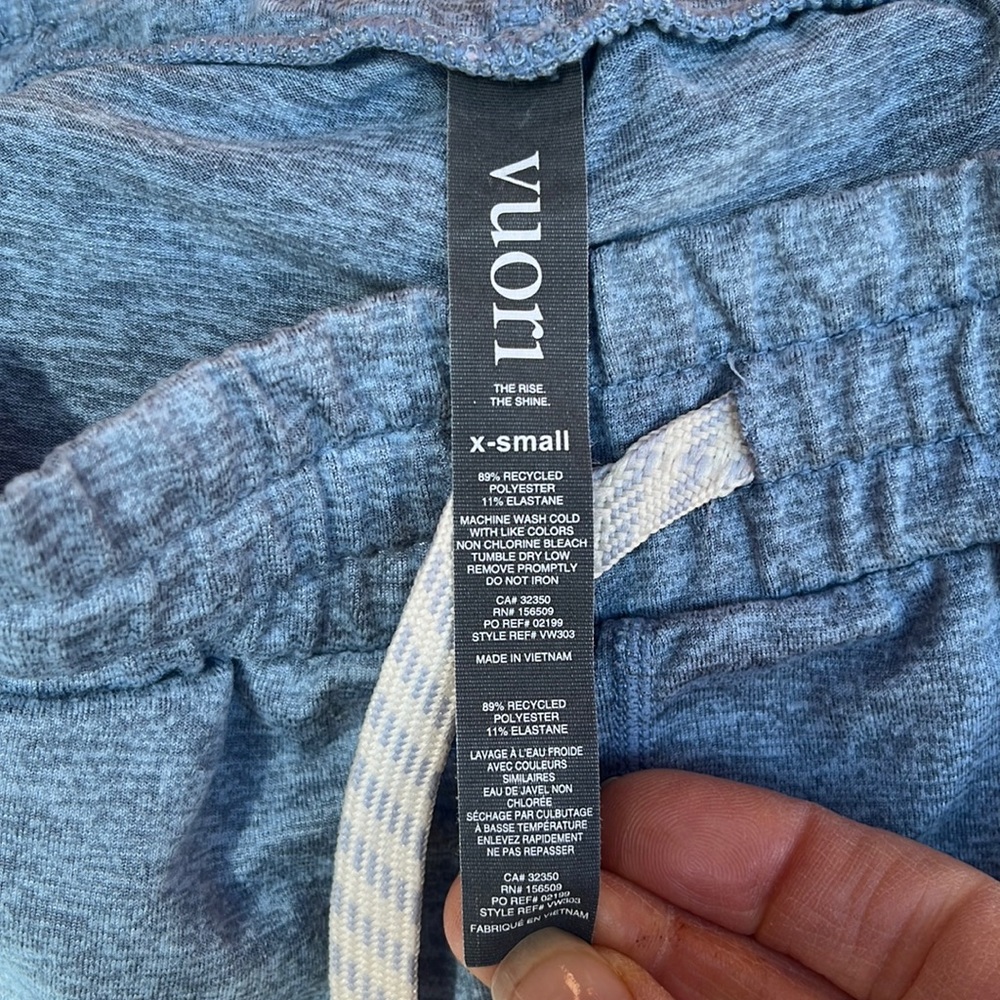 Vuori XS gray/blueish Heathered joggers